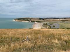 Looking back over Cuckmere Haven towards Seaford Head - we were there yesterday